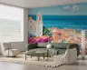Vibrant Coastal Townscape Wall Mural 7
