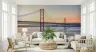 Lisbon Sunset Bridge Cityscape Wall Mural 6