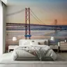 Lisbon Sunset Bridge Cityscape Wall Mural 7