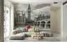 London Big Ben Monochrome Cityscape Wall Mural 7