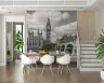 London Big Ben Monochrome Cityscape Wall Mural 8