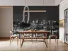 Monochrome London Skyline Wall Mural 8