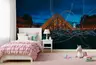 Paris Louvre Pyramid Light Trails Wall Mural 7