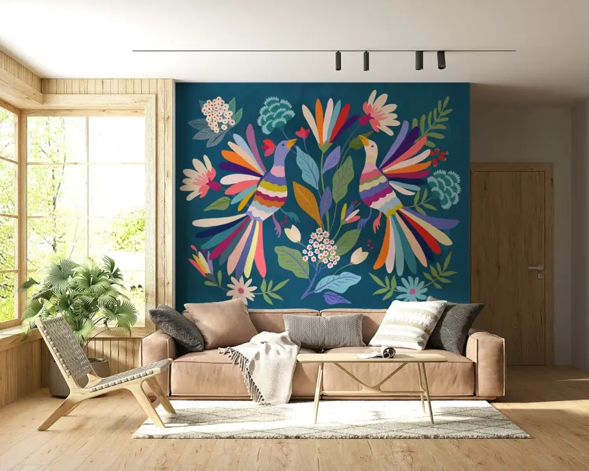 Love Birds Wall Mural