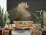 Abstract Luminous Foliage Wall Mural 6