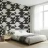 Monochrome Geometric Circle Wall Mural 6