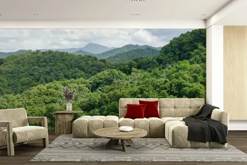 Verdant Slopes Wall Mural