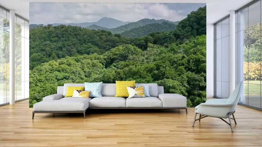 Verdant Slopes Wall Mural