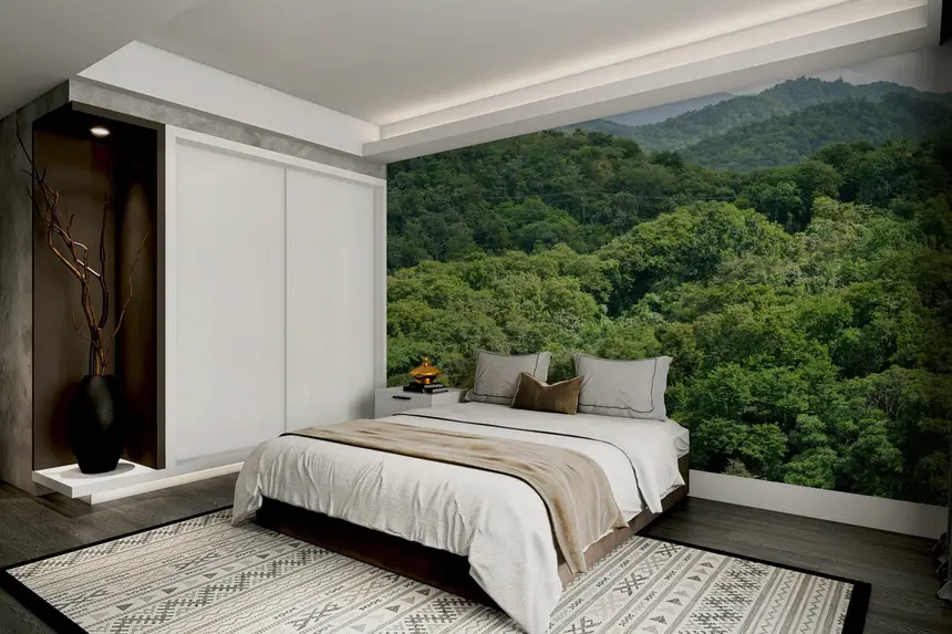Verdant Slopes Wall Mural