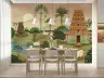 Idyllic Sacred Indian Landscape with Gopuram Temples Wall Mural 8