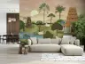 Idyllic Sacred Indian Landscape with Gopuram Temples Wall Mural 7