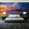 Vibrant Coastal Sunset Ocean Wall Mural 6