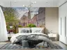 Picturesque Stone Church and Garden Scenic Wall Mural 7