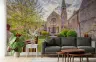 Picturesque Stone Church and Garden Scenic Wall Mural 6