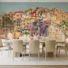 Vibrant Manarola Coastal Town Wall Mural 6