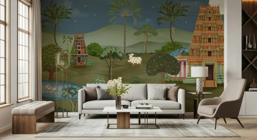 Mandir Majesty Wall Mural