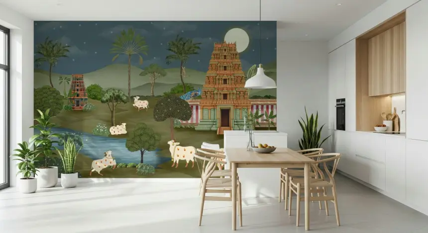 Mandir Majesty Wall Mural