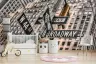 New York Cityscape Broadway Street Signs Wall Mural 7