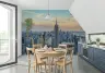 NYC Iconic Landmarks Morning Glow Wallpaper Mural 7