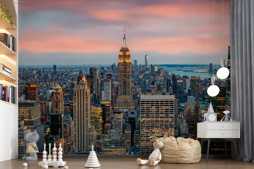Manhattan Dawn Wall Mural