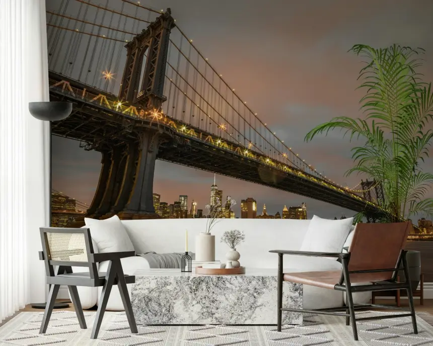 Manhattan Dusk Wall Mural