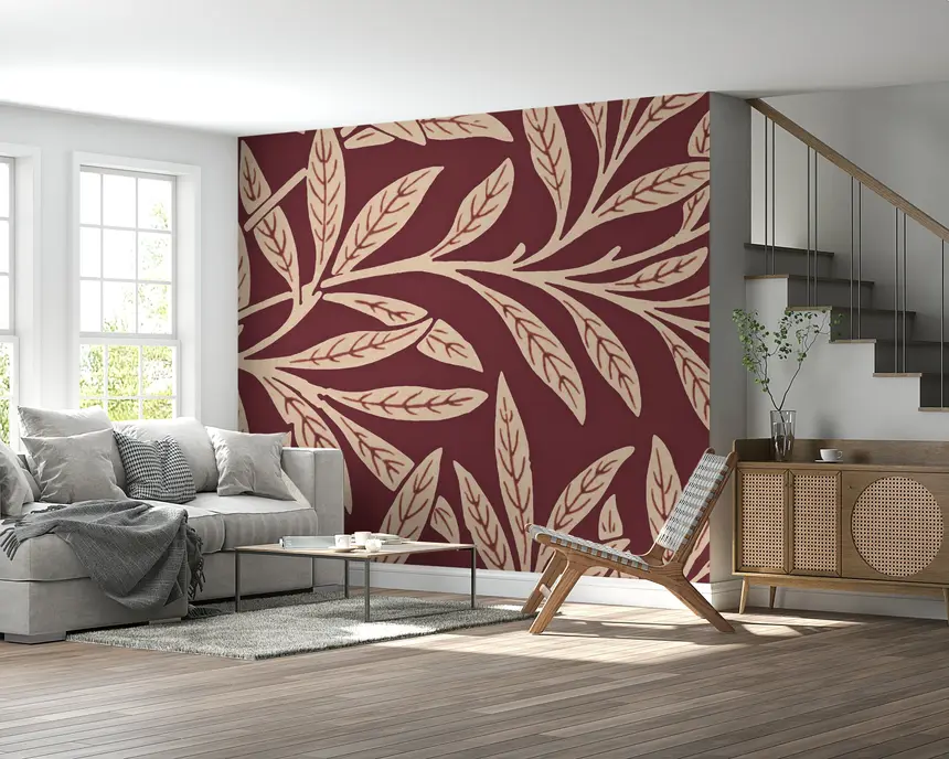 Vintage Leaf Wall Mural -2606270