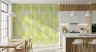 Contemporary Green Interlocking Geometric Wallpaper 6