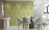 Contemporary Green Interlocking Geometric Wallpaper 7