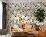 Vibrant Watercolour Butterfly Wildflower Berry Wallpaper 6