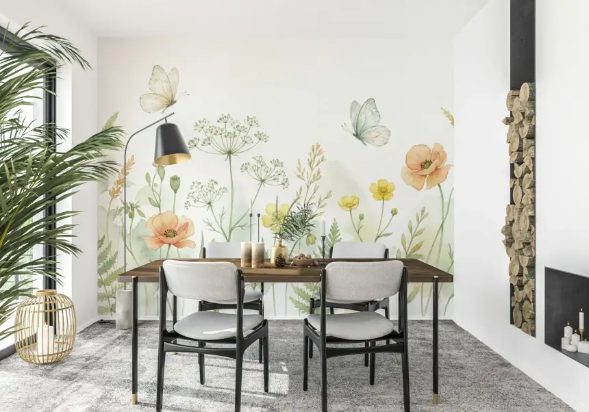 Meadow Whispers Wall Mural