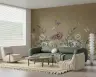 Watercolor Wildflower and Butterfly Nursery Mural 6