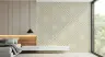 Modern Beige Grey Concentric Squares Wallpaper 8