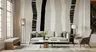 Modern Abstract Textured Vertical Stripe Wall Mural 6