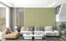 Mint Green and Peach Geometric Diamond Wallpaper 6