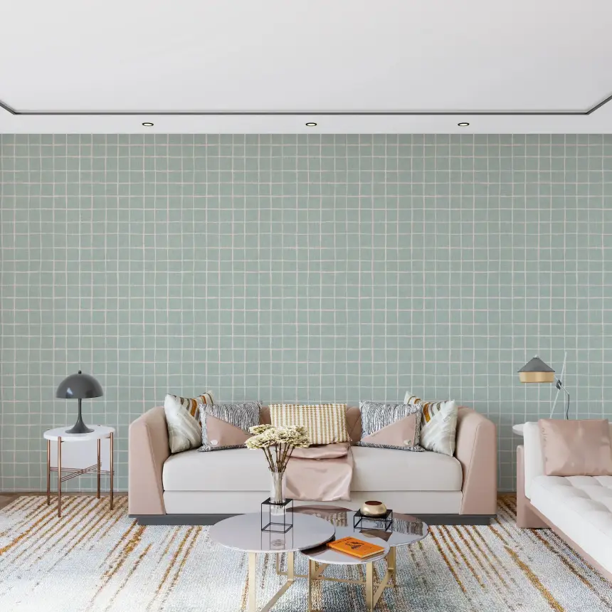 Minty Squares Wallpaper