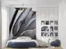 Muted Grey Tulip Petals Wall Mural 8