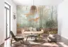 Misty Autumn Forest Scenic Wall Mural 7