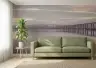 Serene Cityscape Bridge Over Water Wall Mural 5
