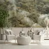 Serene Forest Canopy with Mist Wall Mural 7