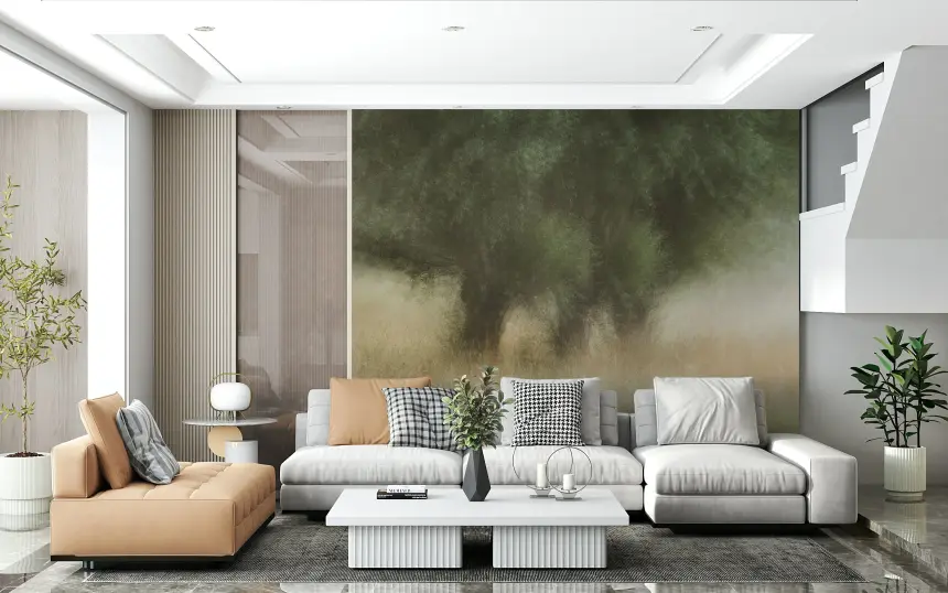Misty Grove Wall Mural -1749644