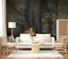 Painterly Dark Forest Wildflower Wall Mural 6