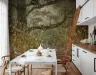 Misty Woodland Meadow Scenic Wall Mural 6