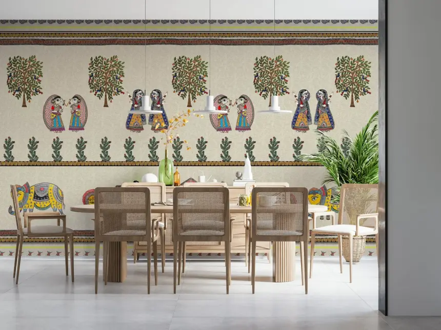 Mithila Majesty Wall Mural