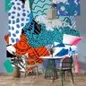 Abstract Cutout Shapes Patchwork Wallpaper Mural 6