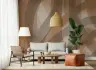 Abstract Mocha Beige Flow Wallpaper Mural 8
