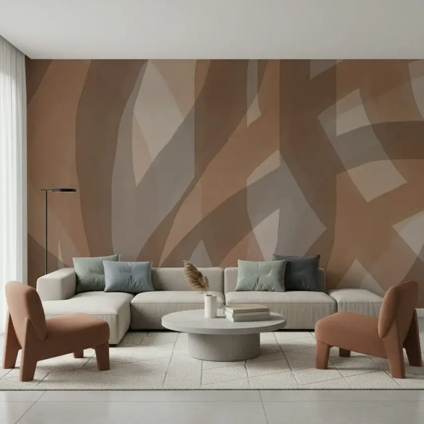 Mocha Flow Wall Mural -2876439