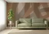 Abstract Mocha Beige Flow Wallpaper Mural 6