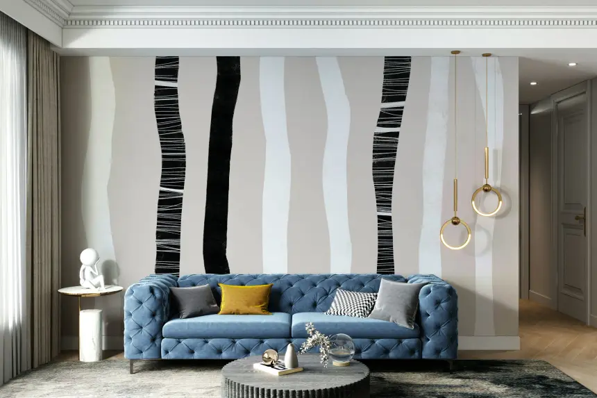 Urban Birch Wall Mural -2303047