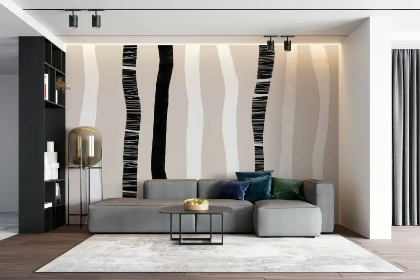 Urban Birch Wall Mural -2303047