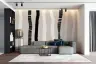 Contemporary Wavy Stripe Wall Mural 7